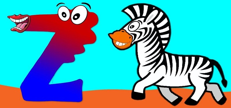 Animal Alphabet Art- Z is for Zebra