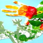 Kids Craft- Hand and Footprint Chinese Dragon
