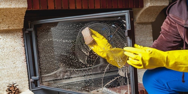 How To Clean Fireplace Glass