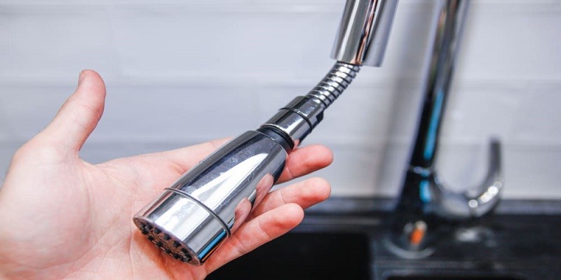 How To Clean A Pull Down Kitchen Faucet Spray Head