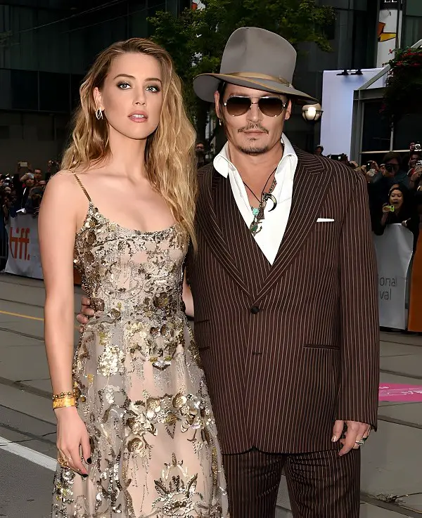 Actors Amber Heard and Johnny Depp